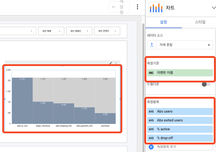 차트구성 | Looker studio